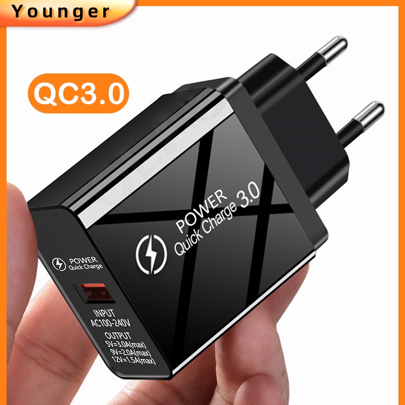 Qc 3.0 Kepala Charger Usb Tipe c Fast Charging Untuk Smartphone Android