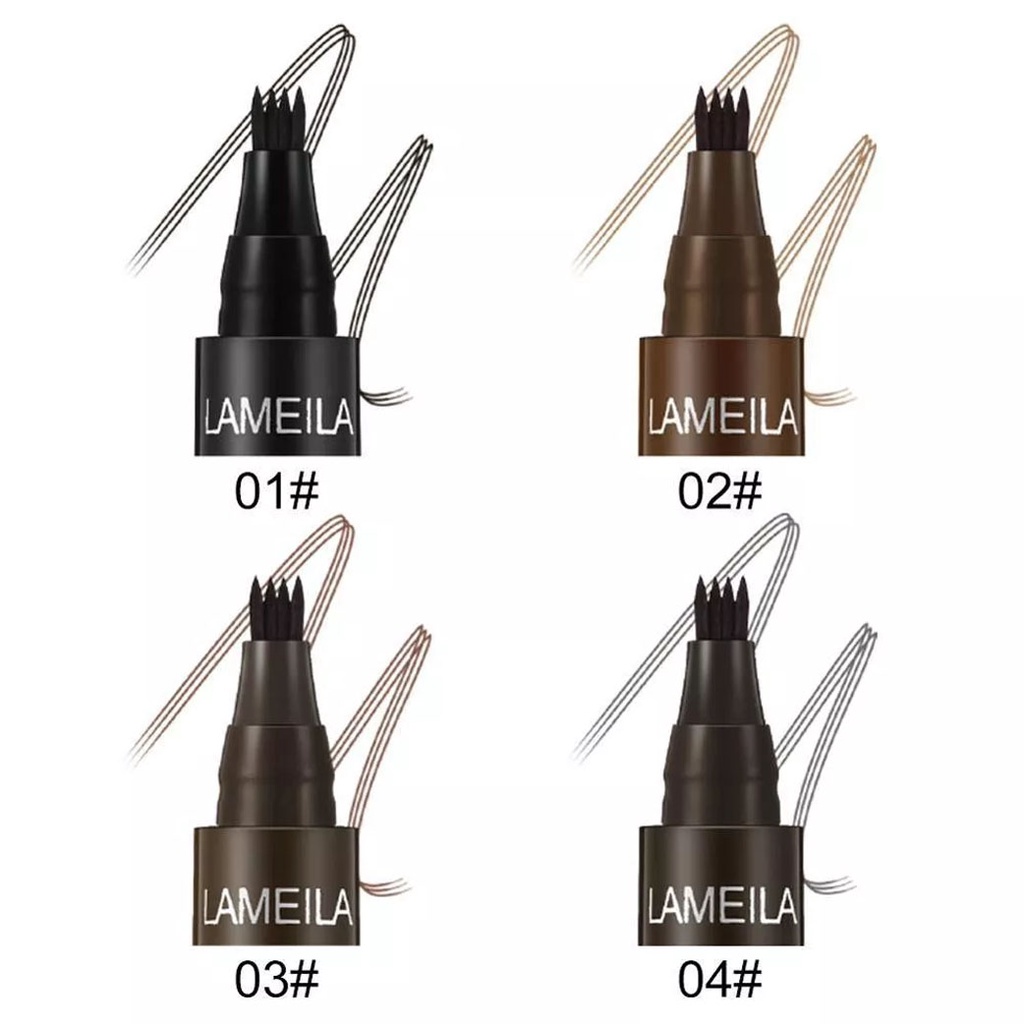 [ LM 784 ] Lameila Eyebrow Waterproof Natural Eyebrow Pen Four-Claw Eye Brow Tint Fork Tip Long Lasting