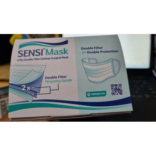 Masker Sensi Earloop 4Ply Double Filter isi 50'S