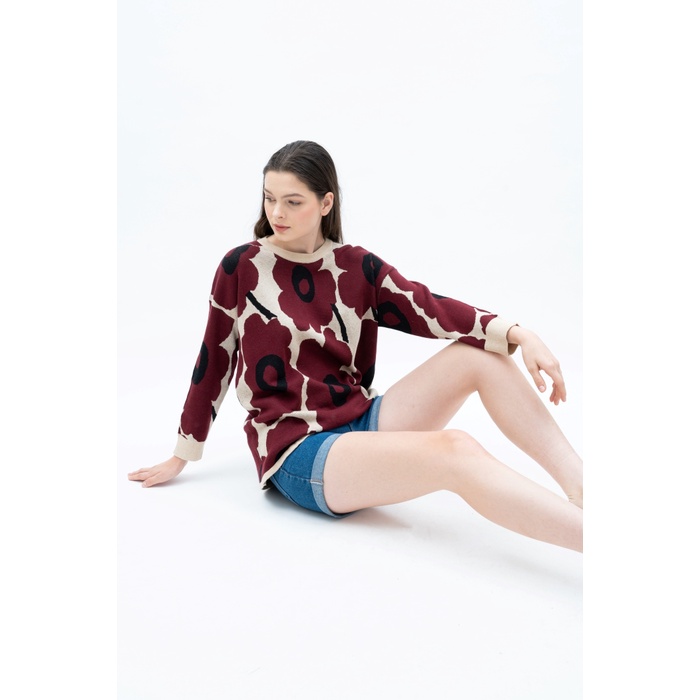Giva Knit Oversize Flower BY ALLN.KNITWEAR