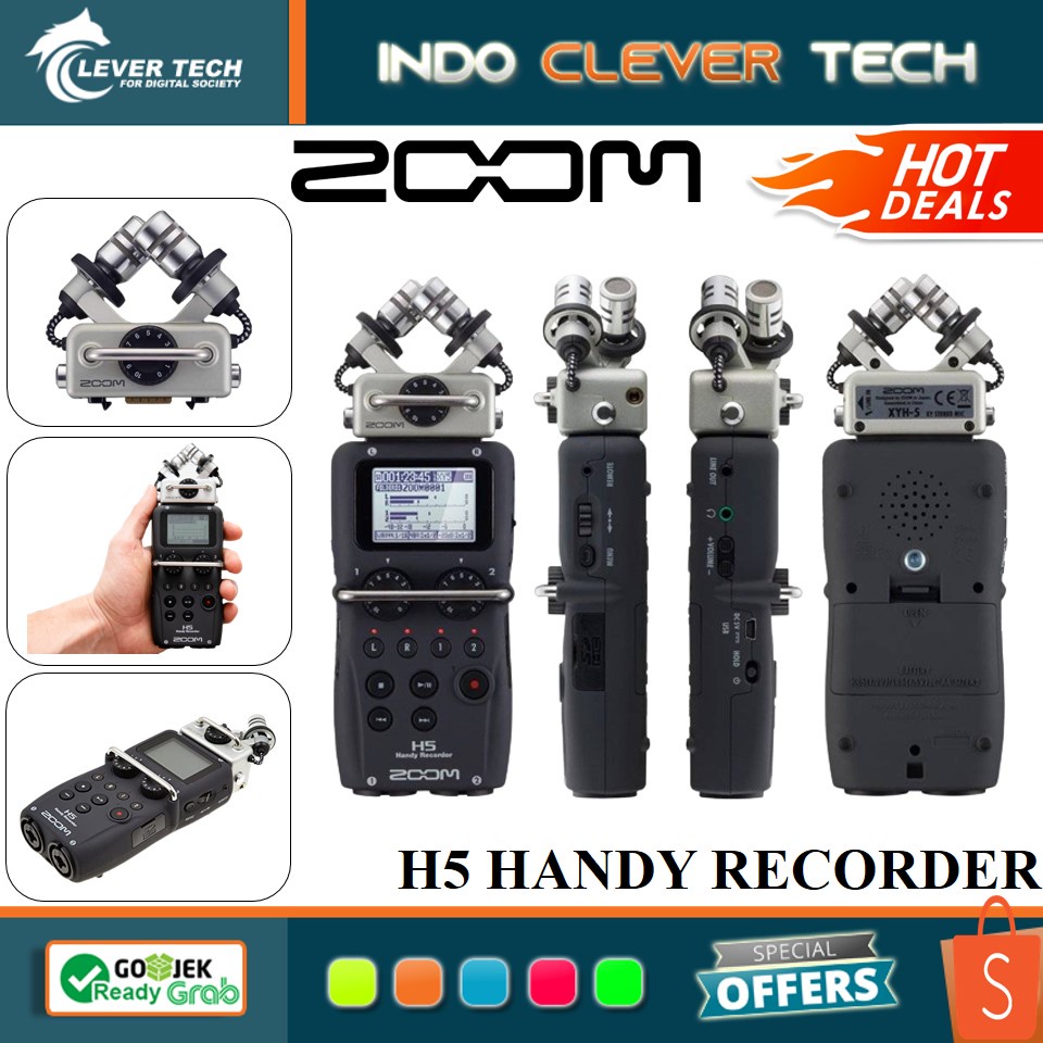 Zoom H5 Handy Recorder with Interchangeable Microphone System