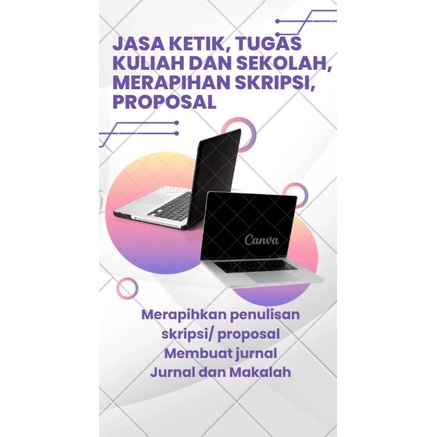 Jasa rapihin skripsi, propisal dan jasa ketik