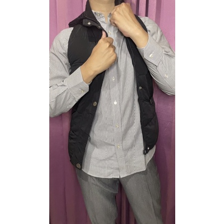 Rompi Motor - Vest Bulu Angsa Hitam - B21