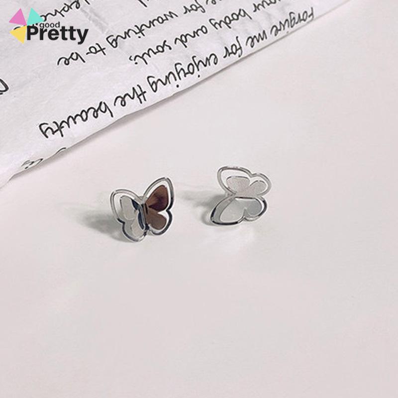 Anting Kupu Korea Untuk Wanita kecil berongga Butterfly Earrings Stud Tusuk Kupu - PD