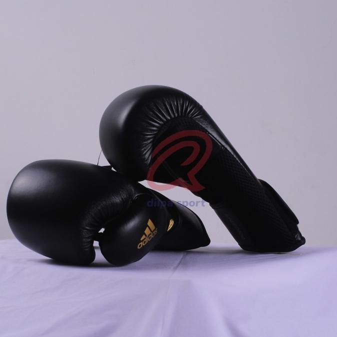 Sarung Tinju Adidas Speed 100 Boxing Gloves Black Gold