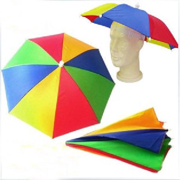 Topi Payung Headband Umbrella Hat Topi Mancing Golf Unik Outdoor