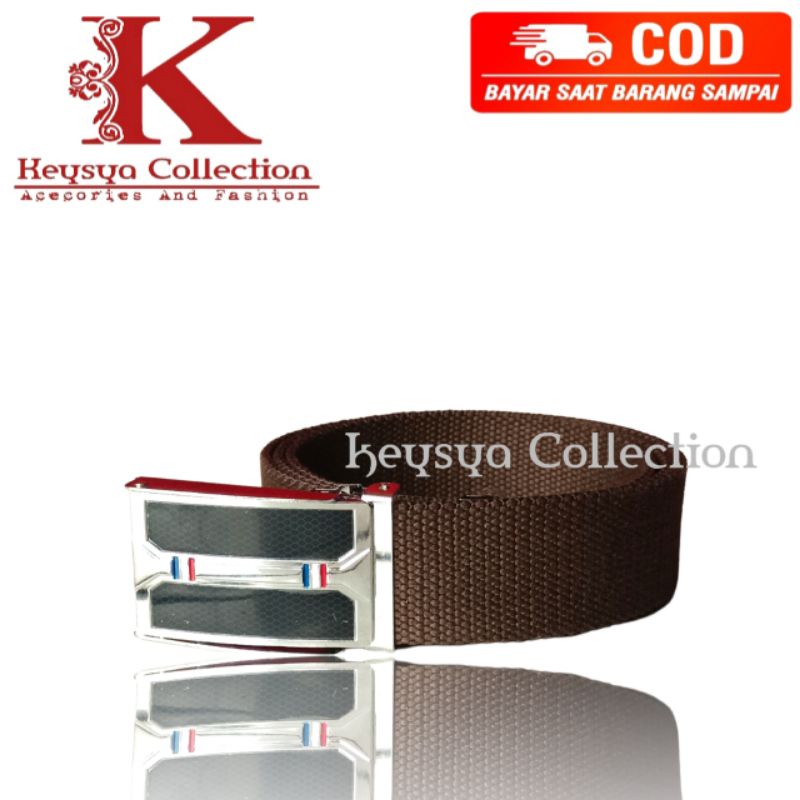 ikat pinggang pria kanvas sabuk pria tanpa Lobang