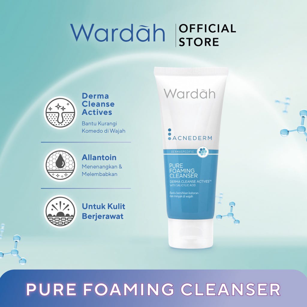 Wardah Acnederm Pure Foaming Cleanser 60 ML