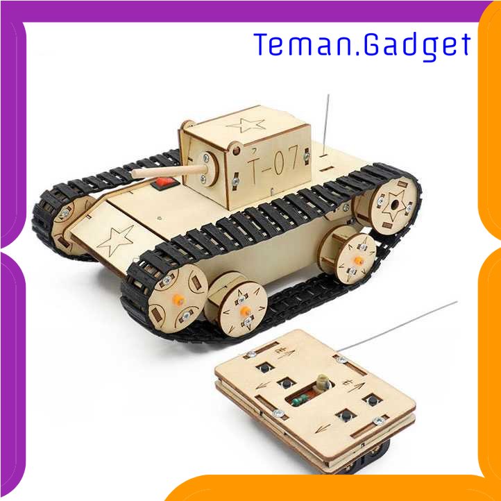 TG-MAN OCDAY Mainan Anak Tank Remote Control DIY Assembly Children Toy - C-37C