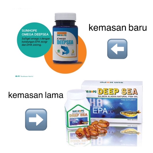 Omega 3 1000mg Sun Hope Omega Deep Sea Original BPOM dan Halal