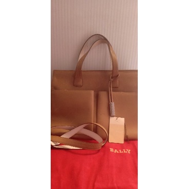 tas bally beige authentic preloved