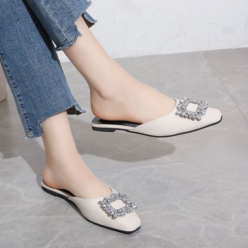 RYX - Round Buckle Sepatu Slip-On Wanita Fashion Casual / Pesta - Import Ori