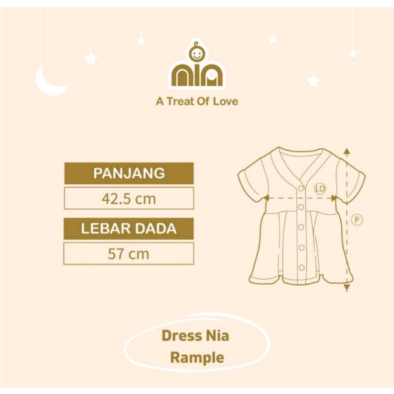 Nia Dress Bayi Rample 6 - 24 Bulan