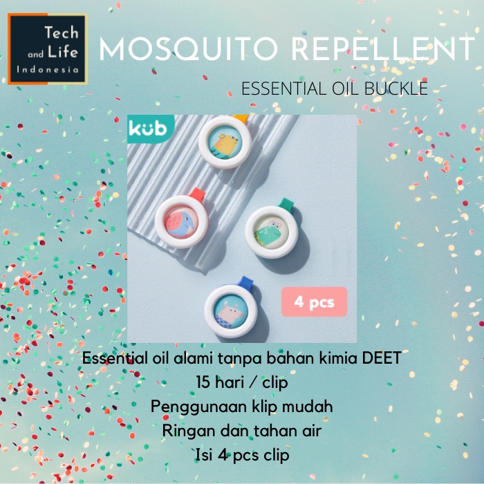 Mosquito Repellent Clip Essential Oil Anti Nyamuk Bayi Anak