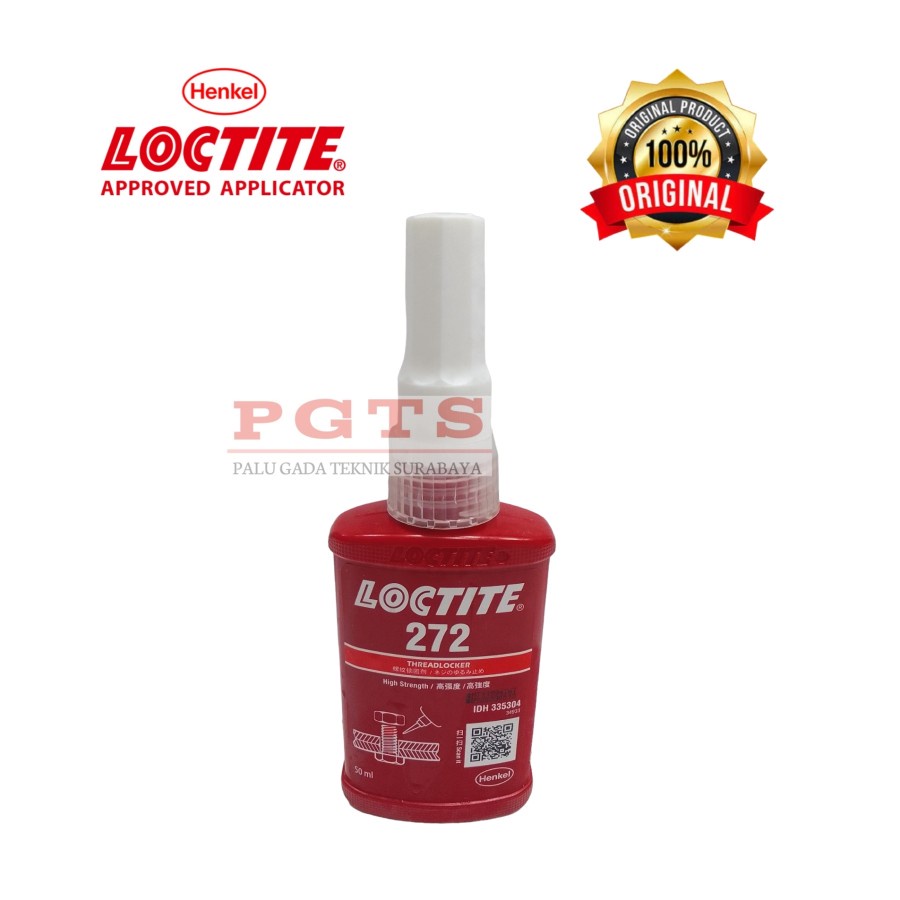 LEM BAUT LOCTITE 272 50ML THREADLOCKER / LOCTITE 272 50 ML LEM SEKRUP