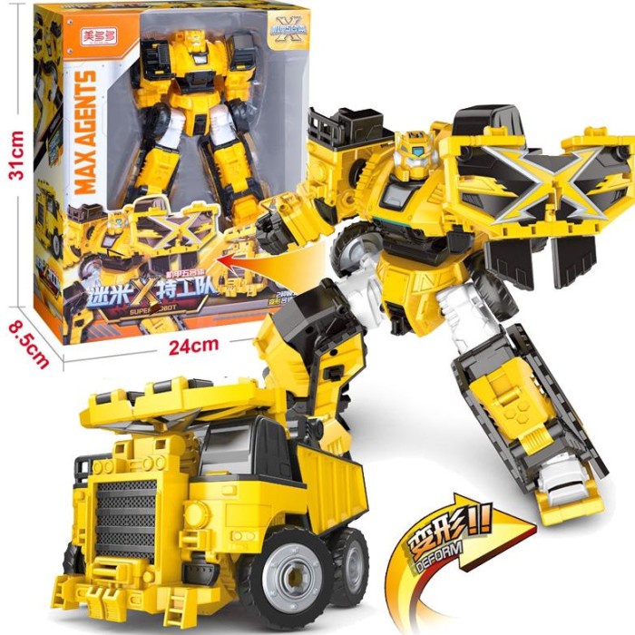 Robot 5 In 1 Robot Miniforce X Lucybot Lucy Bot Volt Sammy Max Transformer