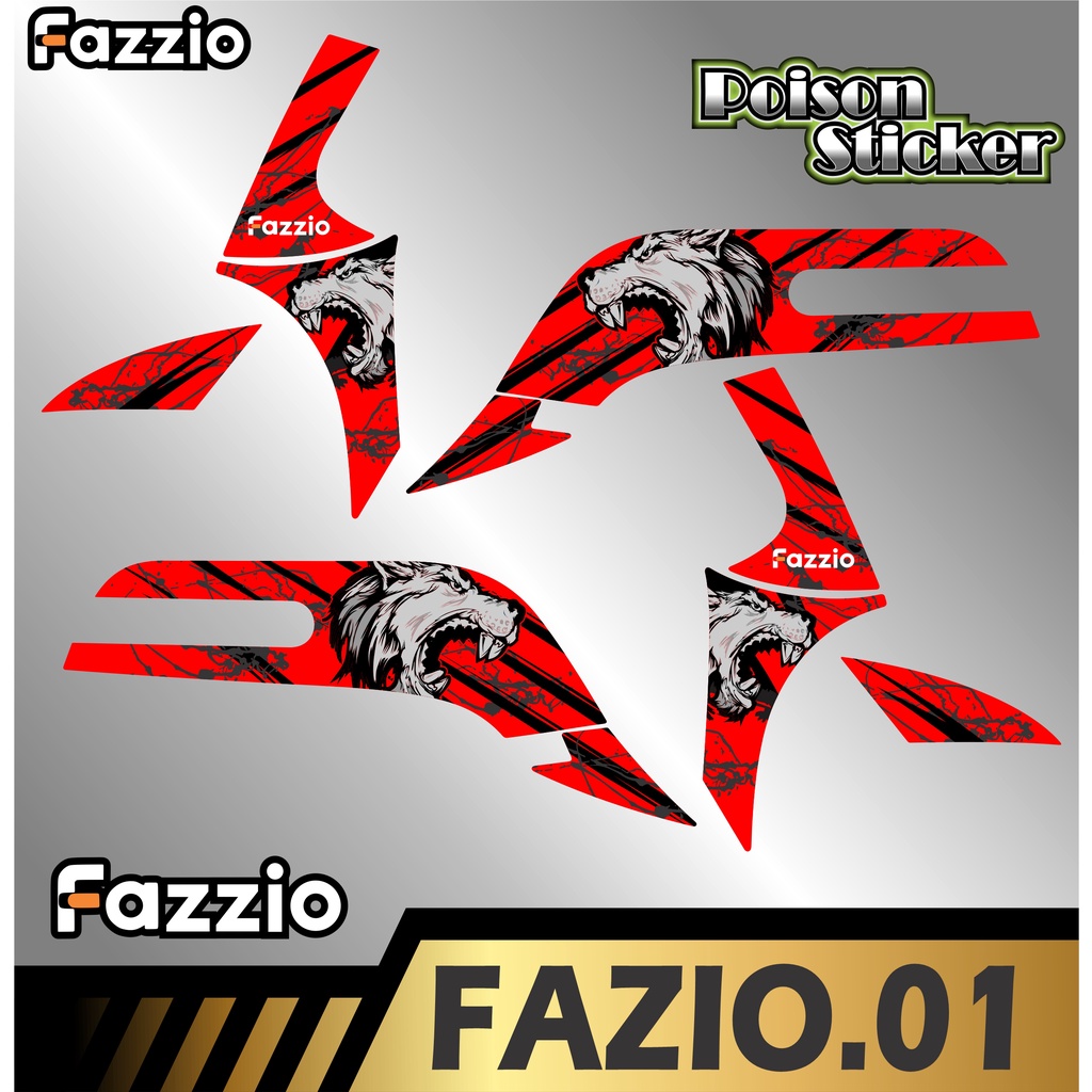 Stiker Striping FAZIO Striping List Variasi YAMAHA FAZIO code 01