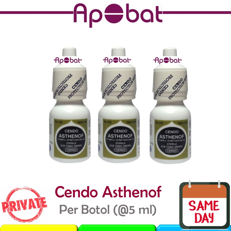 - ApObat - Cendo Asthenof 5 ml Obat Tetes Mata Merah Iritasi Astenof Astenov Asthenov