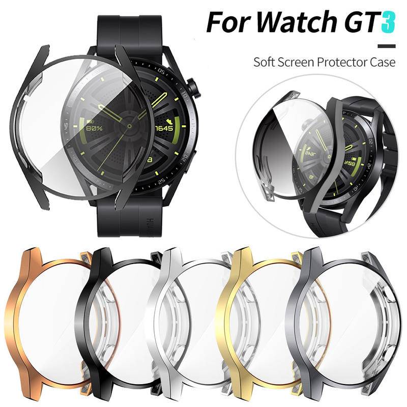 Pelindung Layar Bahan Tpu Ukuran 46mm 48mm Untuk Huawei Watch 3 Pro GT2 GT3 Pro GT Runner 46mm 42mm Bumper