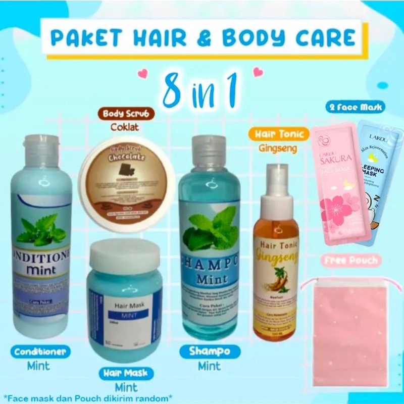 Paket Perawatan ala salon 8in1 Hair and Body Care Hantaran Lamaran Seserahan Pernikahan Kado Ultah C