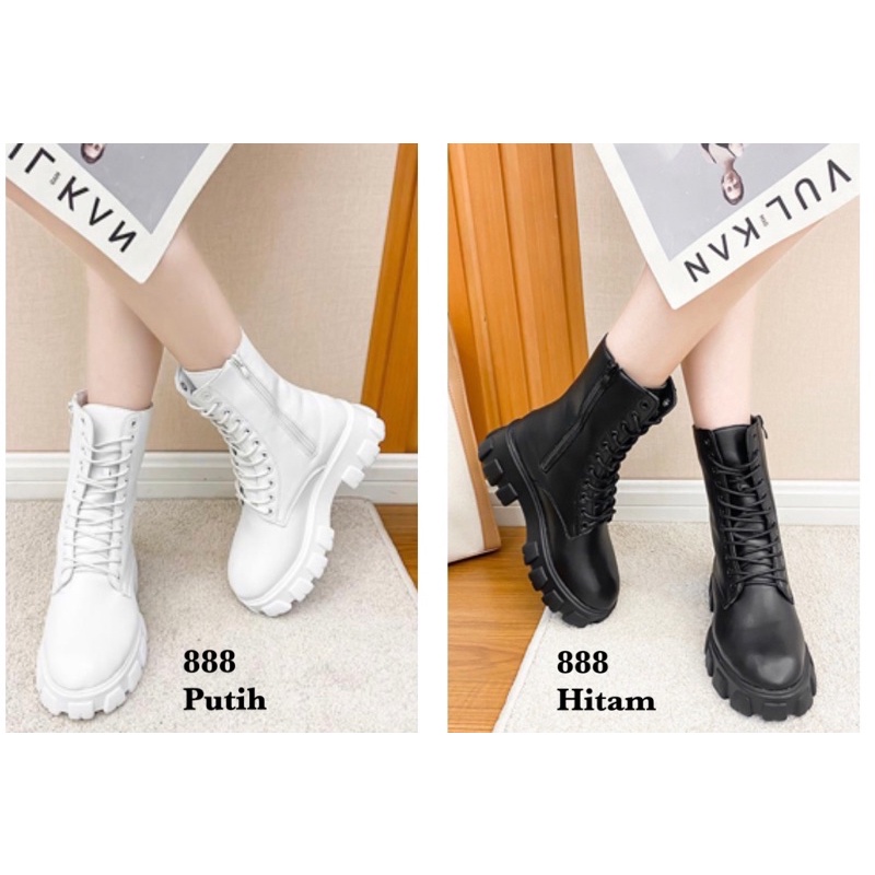 SEPATU BOOTS BAHAN KULIT 888