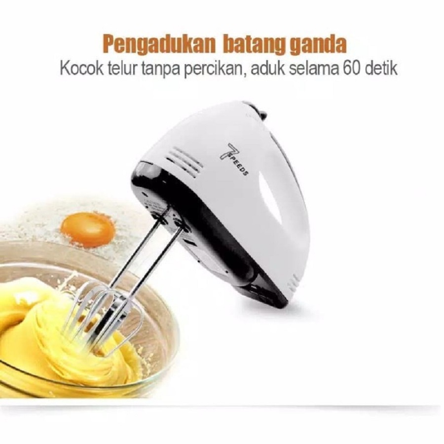 Hand Mixer Tangan Scarlett HE-133 7 Kecepatan Pencampur Adonan