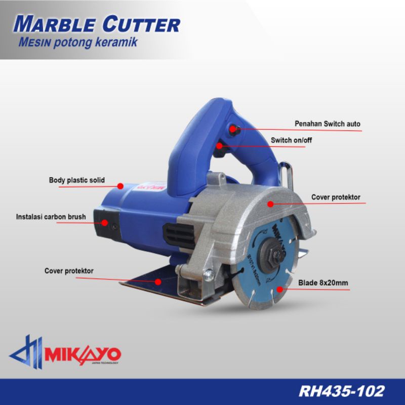 MIKAYO MESIN POTONG KERAMIK / MURBLE CUTTER RH435-102