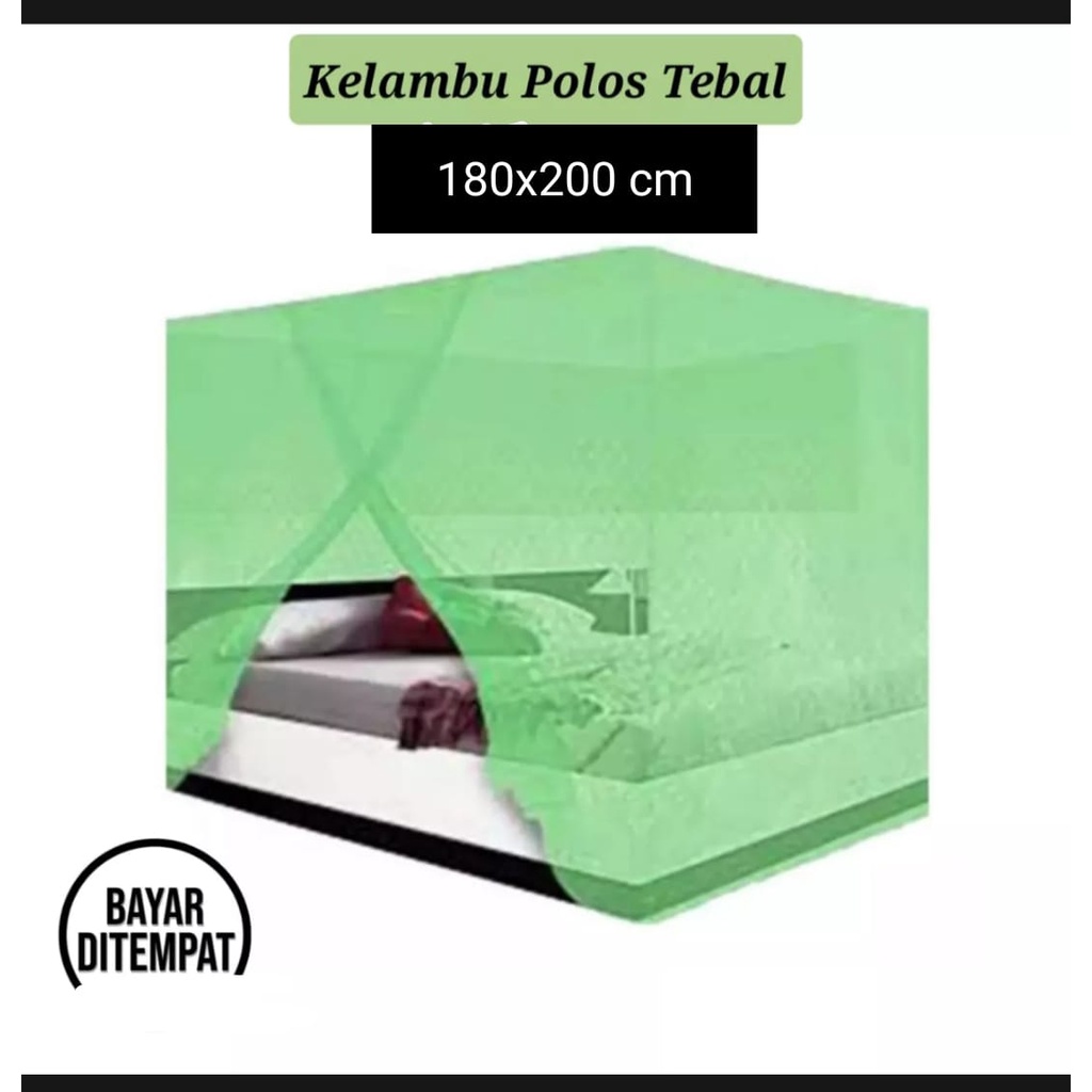 KELAMBU KOTAK POLOS UKURAN 180X200 CM MURAH / KLAMBU LIPAT