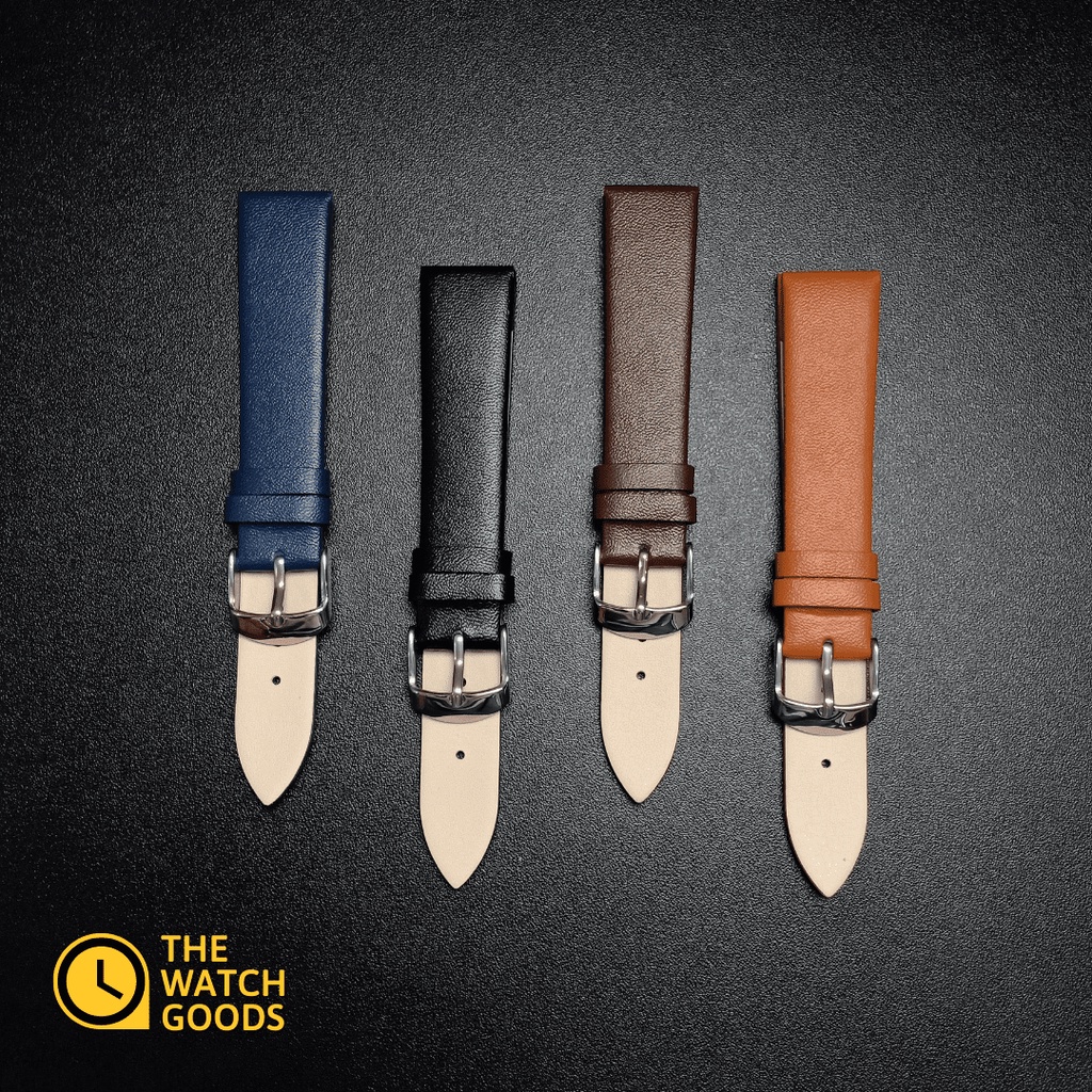 [PREMIUM QUALITY] Leather Watch Strap Time King 16mm 18mm 20mm 22mm 24mm | Tali Jam Tangan Kulit Grade A