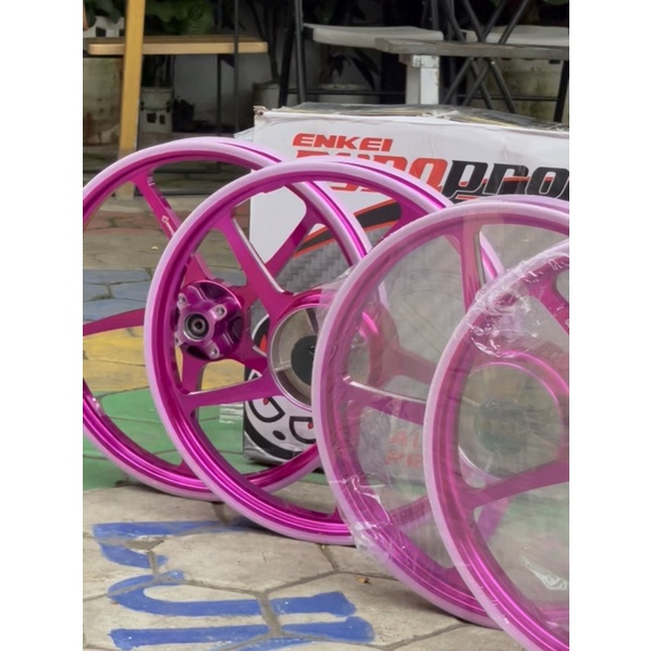 vleg enkei 525 ungu/pink dynopro fizr yamaha jupiter vega