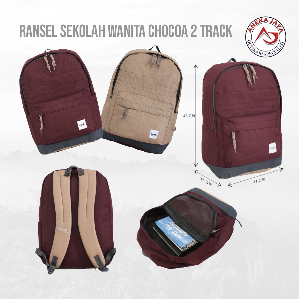 Tas Ransel Sekolah Wanita Chocoa 2 Track Girl