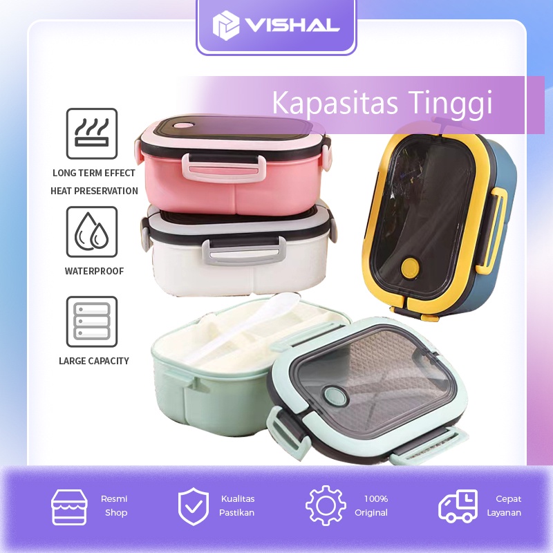 Jual Vishal Lunch Box Kotak Makan Anti Tumpah Kotak Tempat Makan Lunch