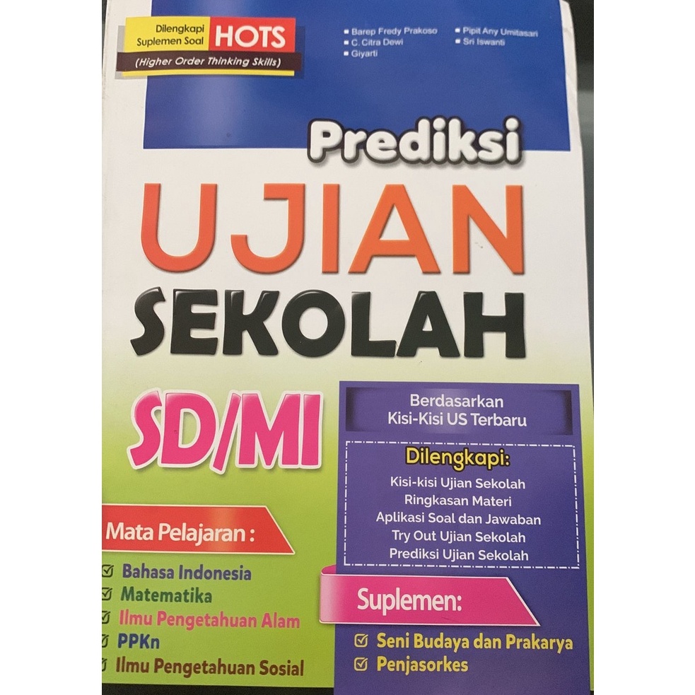 Prediksi Ujian Sekolah SD/MI