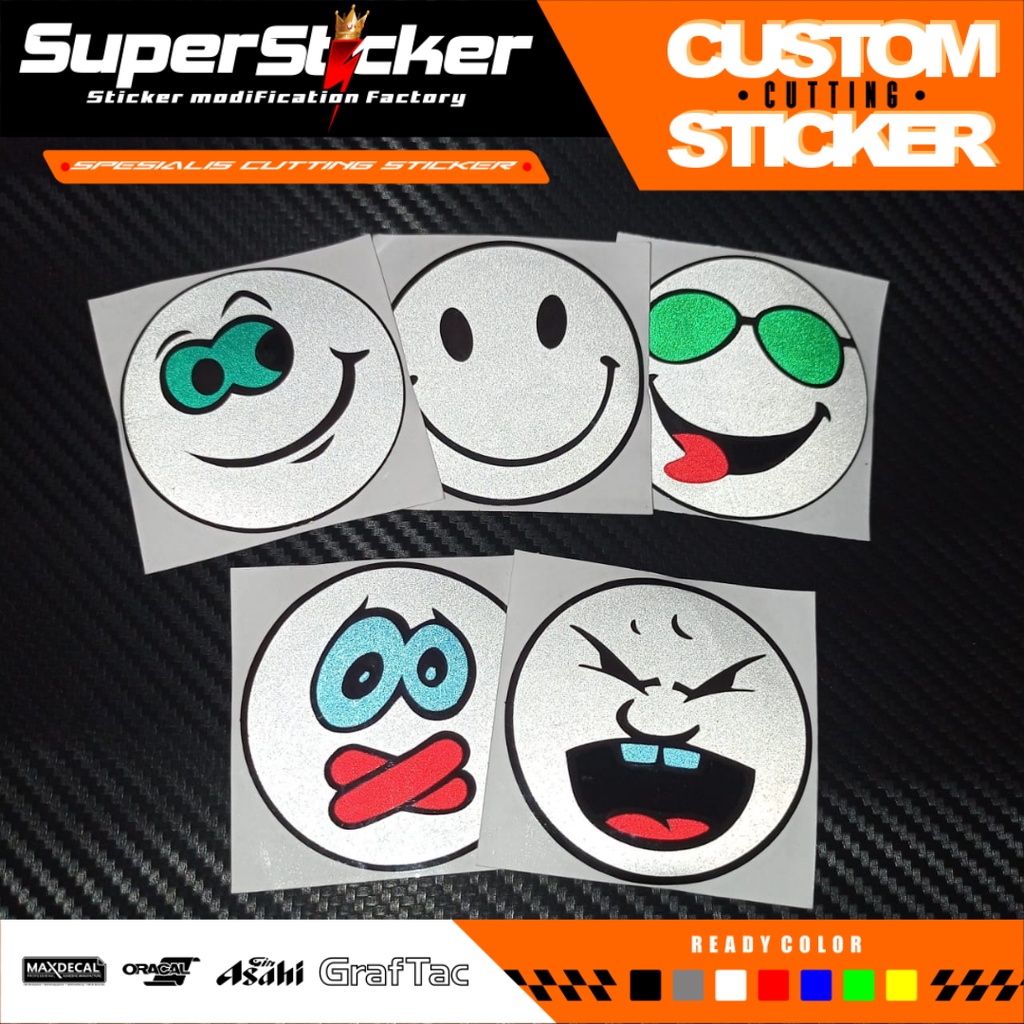 Jual Stiker Emotikon Karakter Karakter Pentol Stiker Helm Shopee