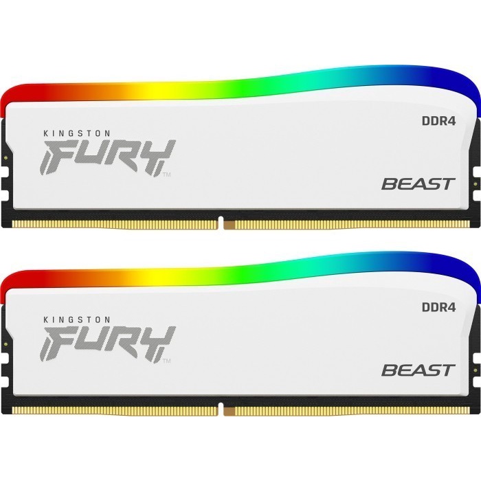 KINGSTON FURY BEAST RGB WHITE DDR4 3600MHz 16GB KF436C17BWAK2/16