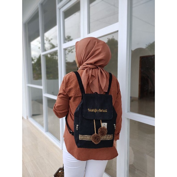 Ginny Backpack custom bordir nama (tidak bisa COD)