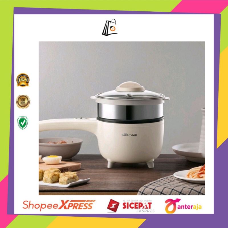 Bear Panci Kukus Multifungsi - Putih/panci/alat kukus/panci serbaguna