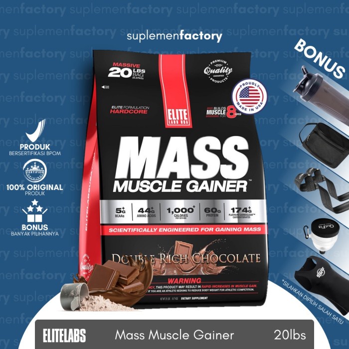 Elite Labs Mass Muscle Gainer 20 LBS