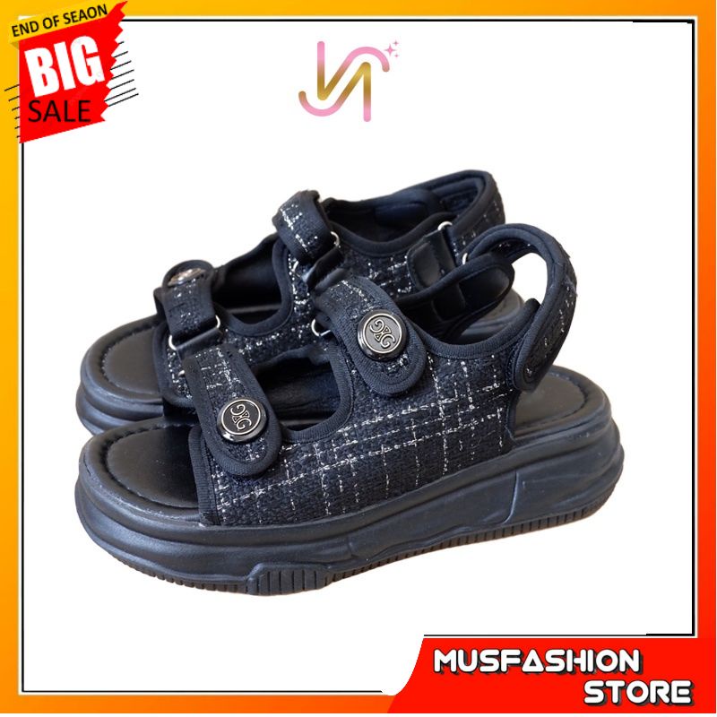 NADILASTUFF Sepatu Sandal Sendal Wanita Vogue Platfrom Fashion Wanita Terbaru Kekinian