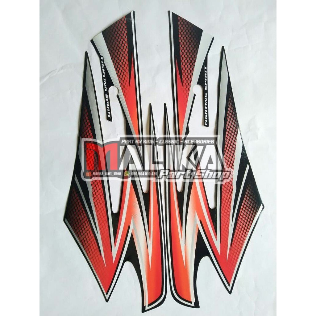 stiker striping rx king 2003 hitam orange