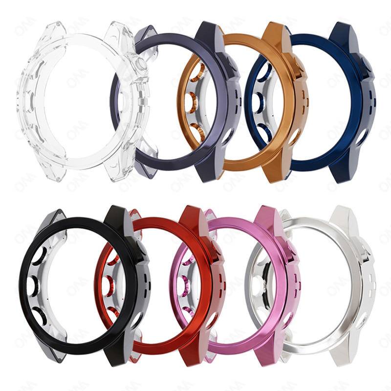 Soft Case Pelindung Smartwatch Garmin Fenix 5 5X 7 7S 7X Desain Hollow out Dengan Bumper 2022