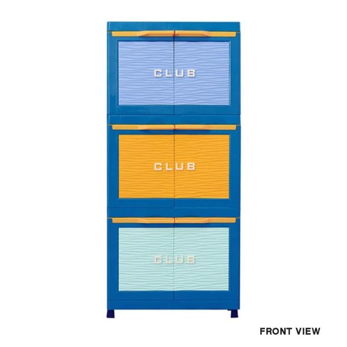 

Lemari Plastik Pakaian MIni CLub susun 3 stock ready