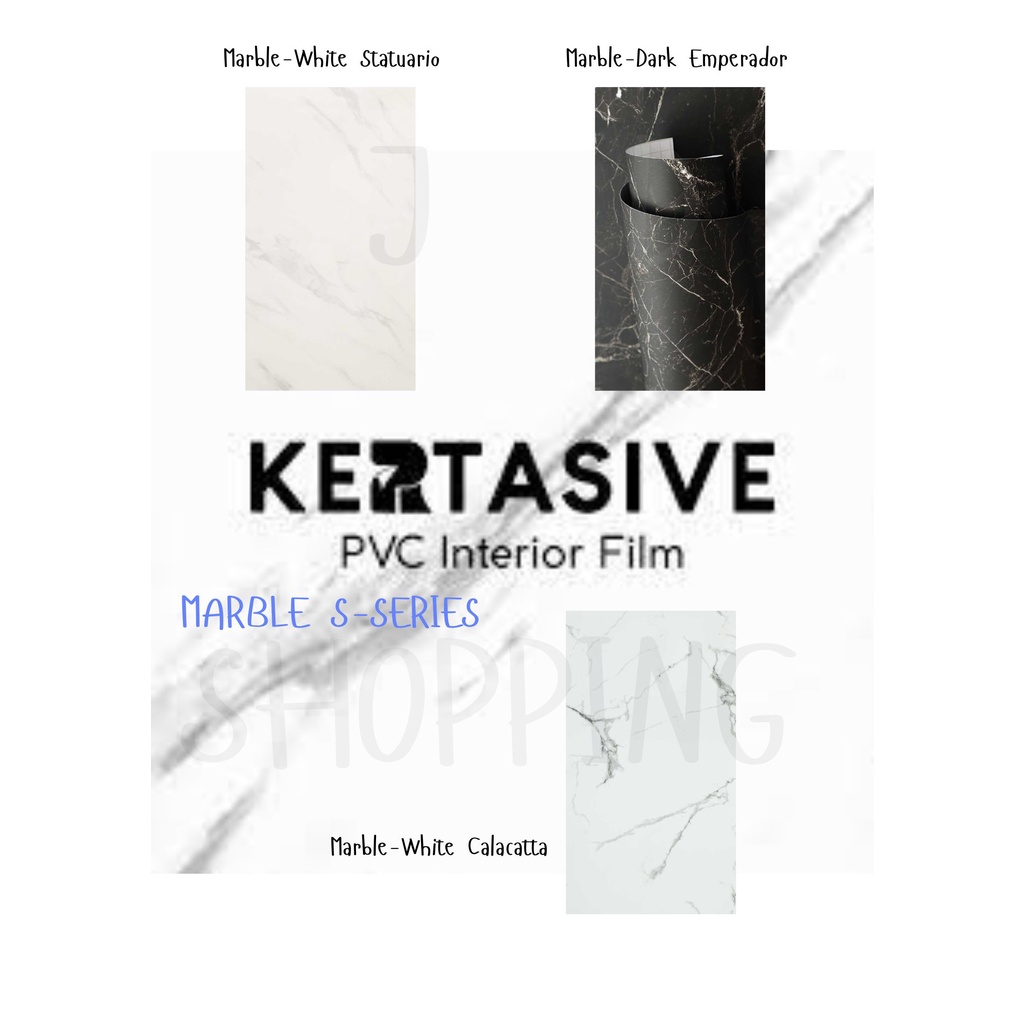KERTASIVE PVC INTERIOR FILM - MARBLE S- SERIES (METERAN) (ROLL)
