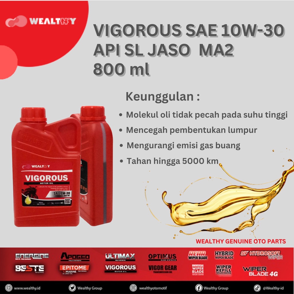 Wealthy Vigorous SAE Grade 10W-30 [800ml]