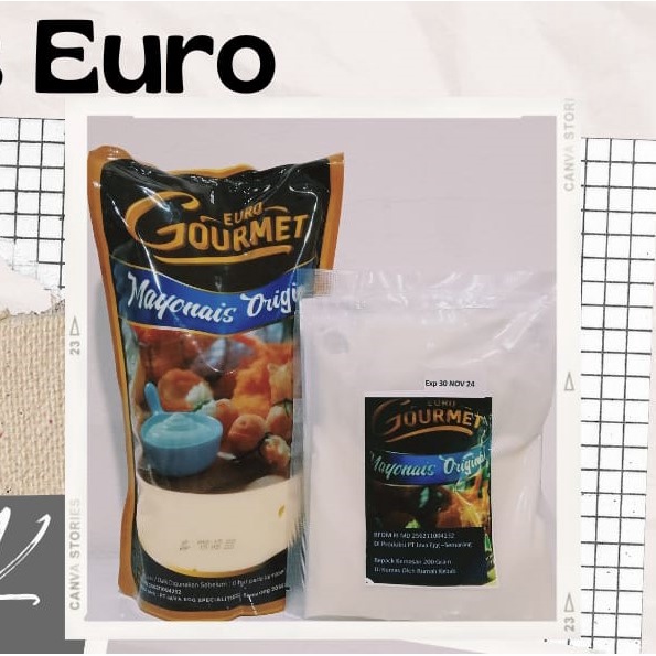 

Euro Gourmet mayonaise classic Repack 200 gr