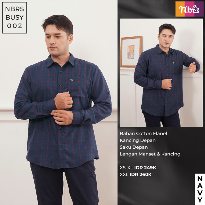 Kemeja Flanel Nibras BUSY 002 Terbaru 2023