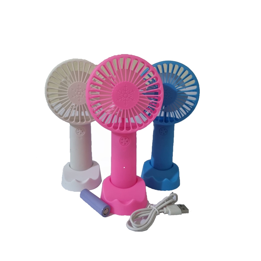 Mini Hand Fan/ Kipas Genggam/ Kipas Angin/Portable Kipas Stand HP POLOS PINK TERMURAH unik lucu rechargeable USB