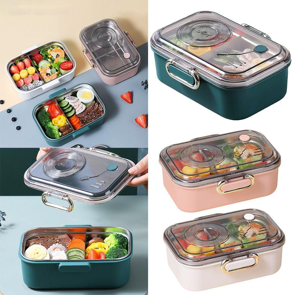 Top Lunch Box Microwavable Untuk Pelajar Pekerja Kantor Wadah Makanan Anti Bocor