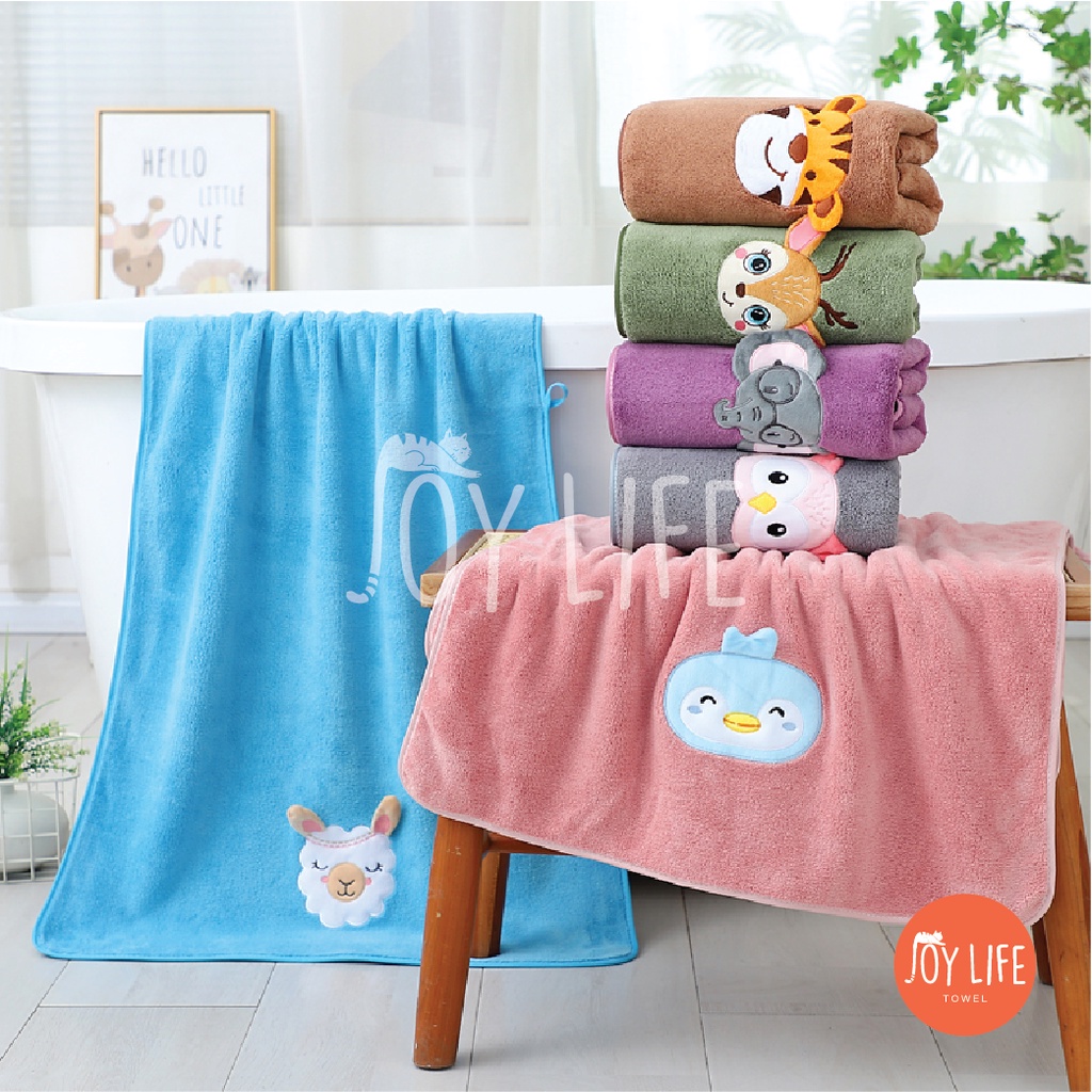 Handuk mandi baby doll anak 60x120cm dan 50x100cm daya serap tinggi dan lembut
