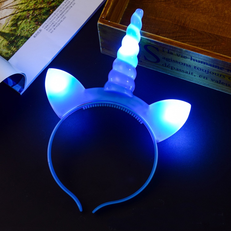 Bando Led Nyala Karakter Unicorn Anak